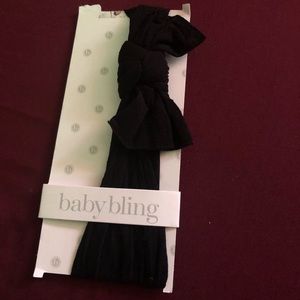 Baby bling back bow headband